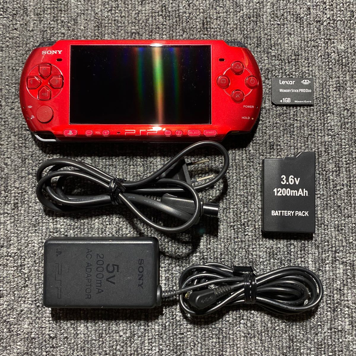税込】 PSP PSP-3000 ラディアントレッド 一式セット PSP3000シリーズ