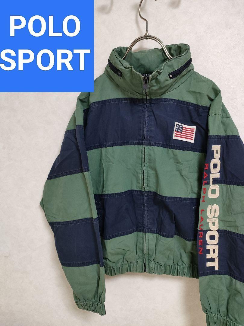 ポロスポーツ　ボーダー　ジャケット　フード　ポロラルフローレン　ビンテージ POLO RALPH LAUREN SPORT RRL RLX_画像1