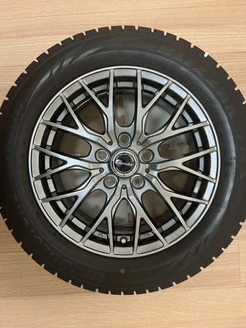 ブリヂストンブリザックVRX スタッドレスタイヤ＆アルミホイール4本セット 205/55R16 91Q 2019年30週製 ナット付き【BLIZZAK VRX】 _画像3