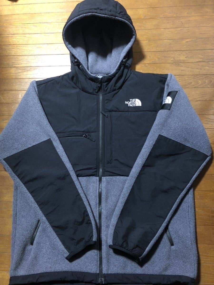 THE NORTH FACE ノースフェイス デナリフーディー　フリース NA72052 L グレー　美品_画像1