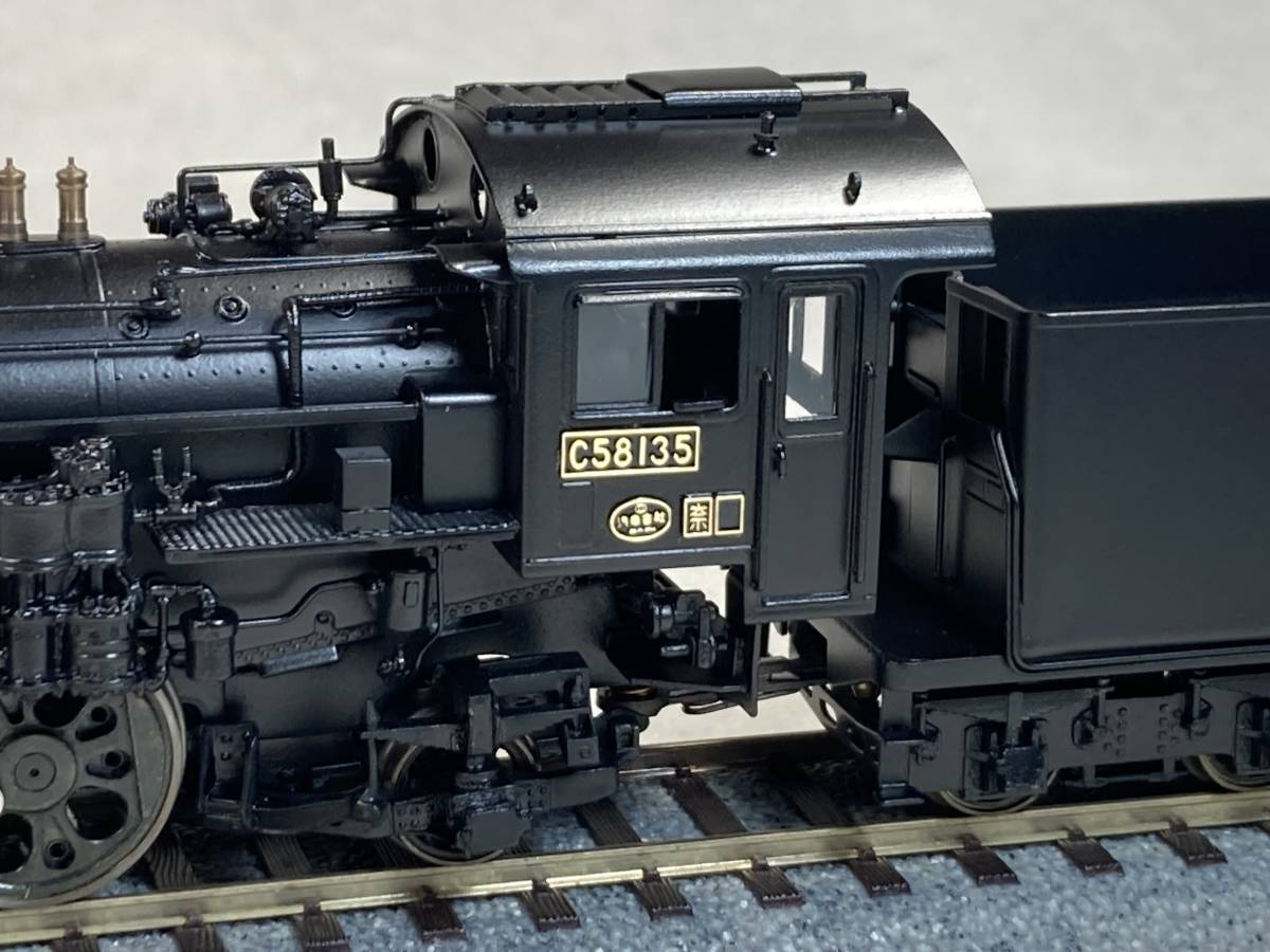 美品 天賞堂 HO Ｃ５８ １３５号機 (標準テンダー・ATS装備機) 黒ラベル HGモデル TPE機構_画像1