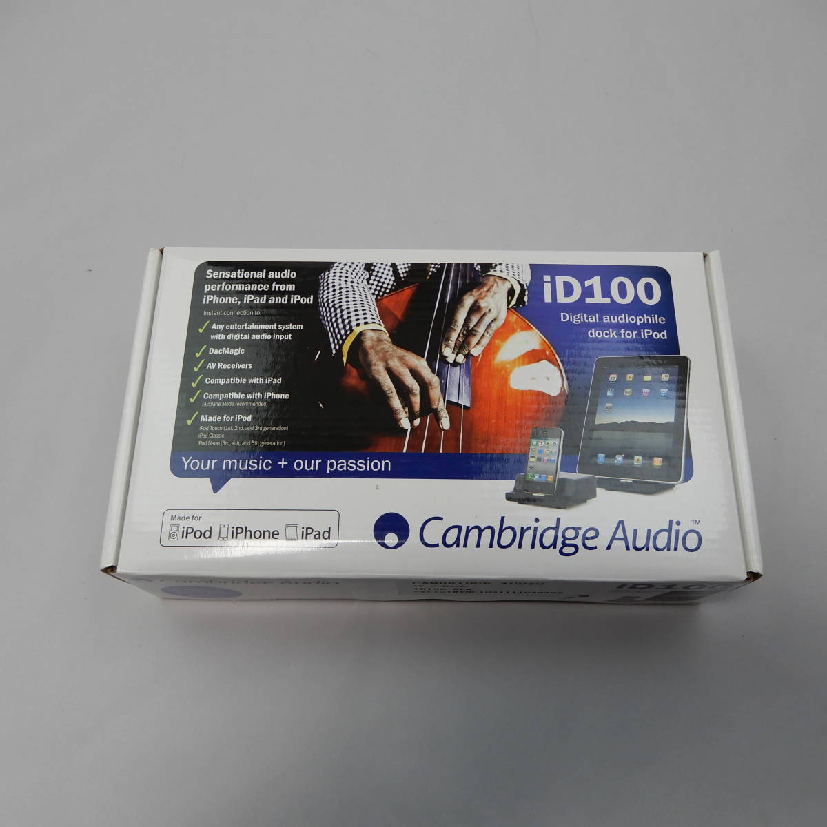 Cambridge Audio Cambridge Audio / iD 100數字iPod基座，數字傳輸 原文:Cambridge Audio ケンブリッジ オーディオ / iD100 デジタルiPod Dock, デジタルトランスポート