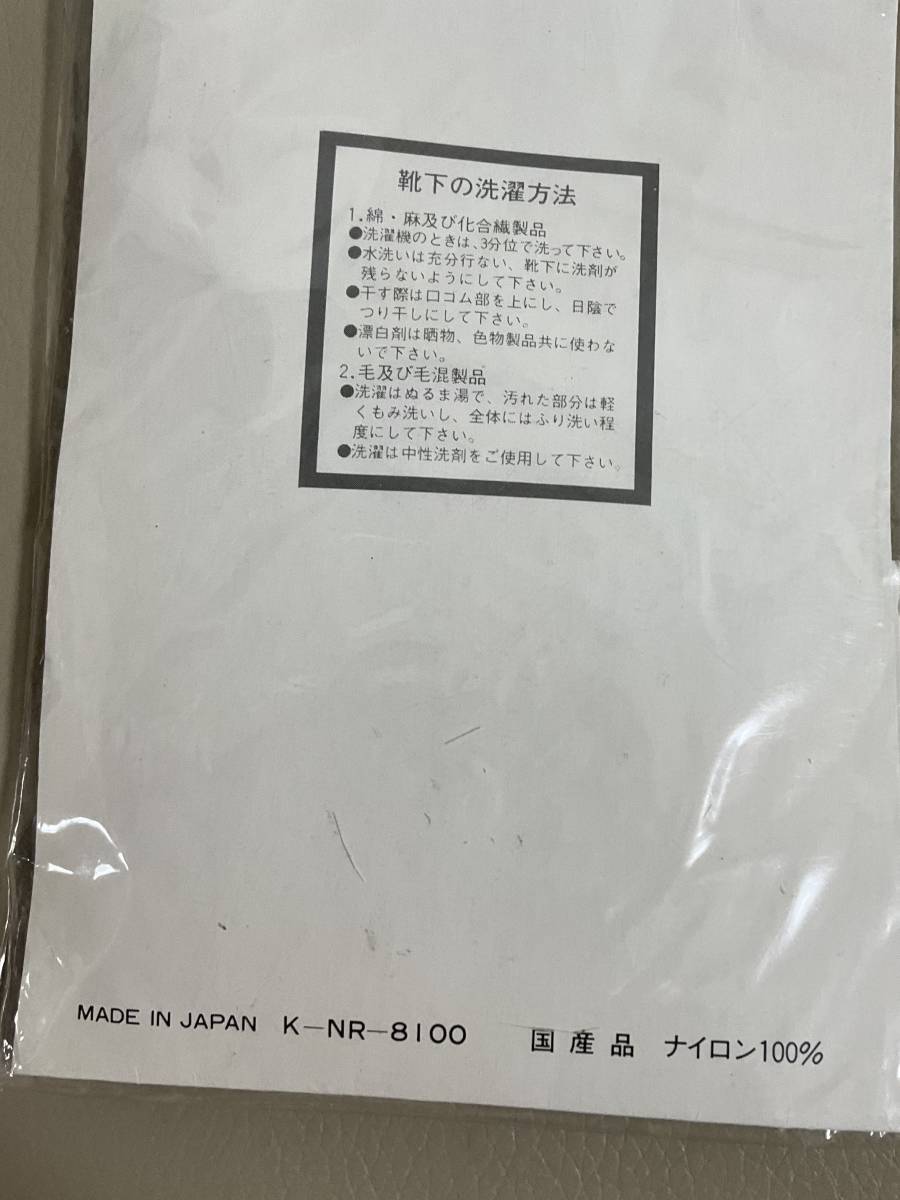 未使用＊シースルー メンズ ソックス ナイロン100％ ハイゲージ 光沢 薄手靴下 紺/ネイビー 紳士 昭和 ゆうパケット送料230円 匿名配達②_画像5