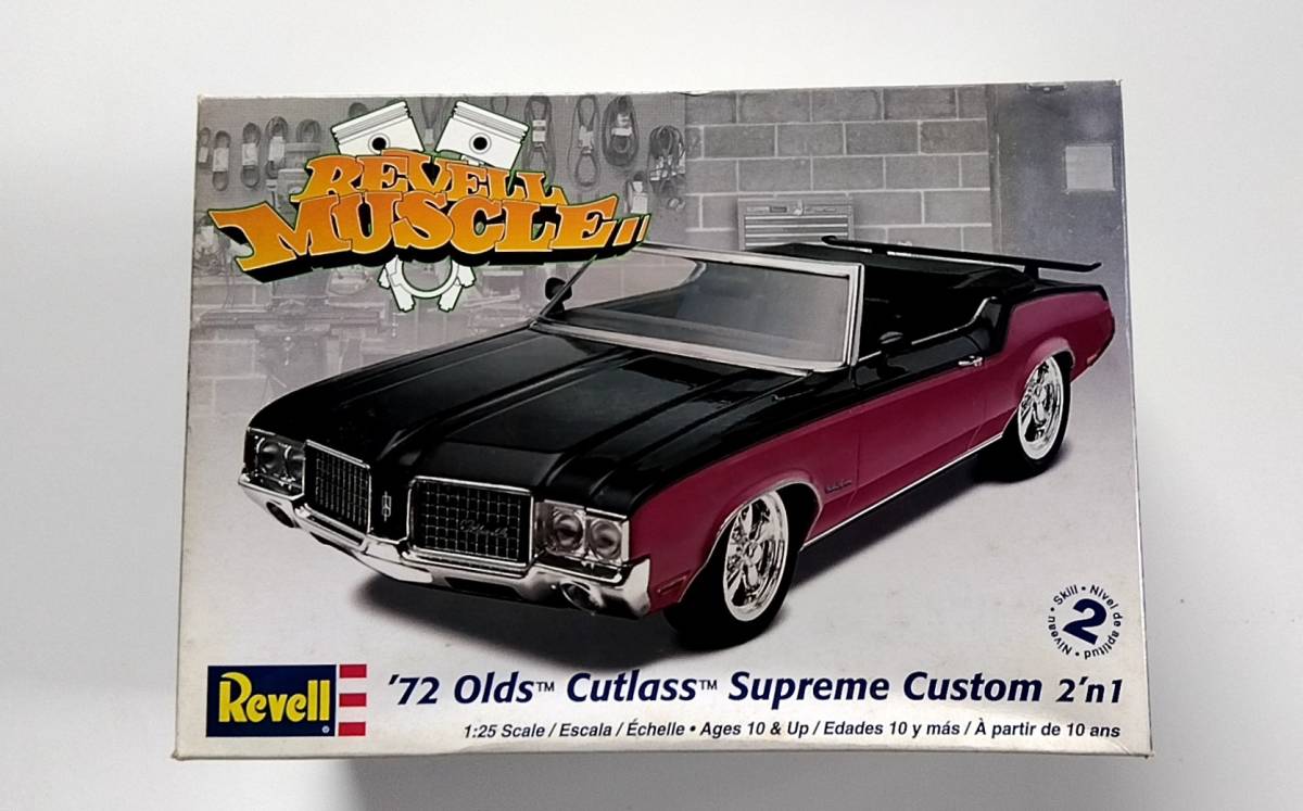 Revell '72Olds Cutlass Supreme 1972　オールズモビル　カトラス　大径　ローライダー マッスルカー　Lowrider Muscle HotRod 　_画像1
