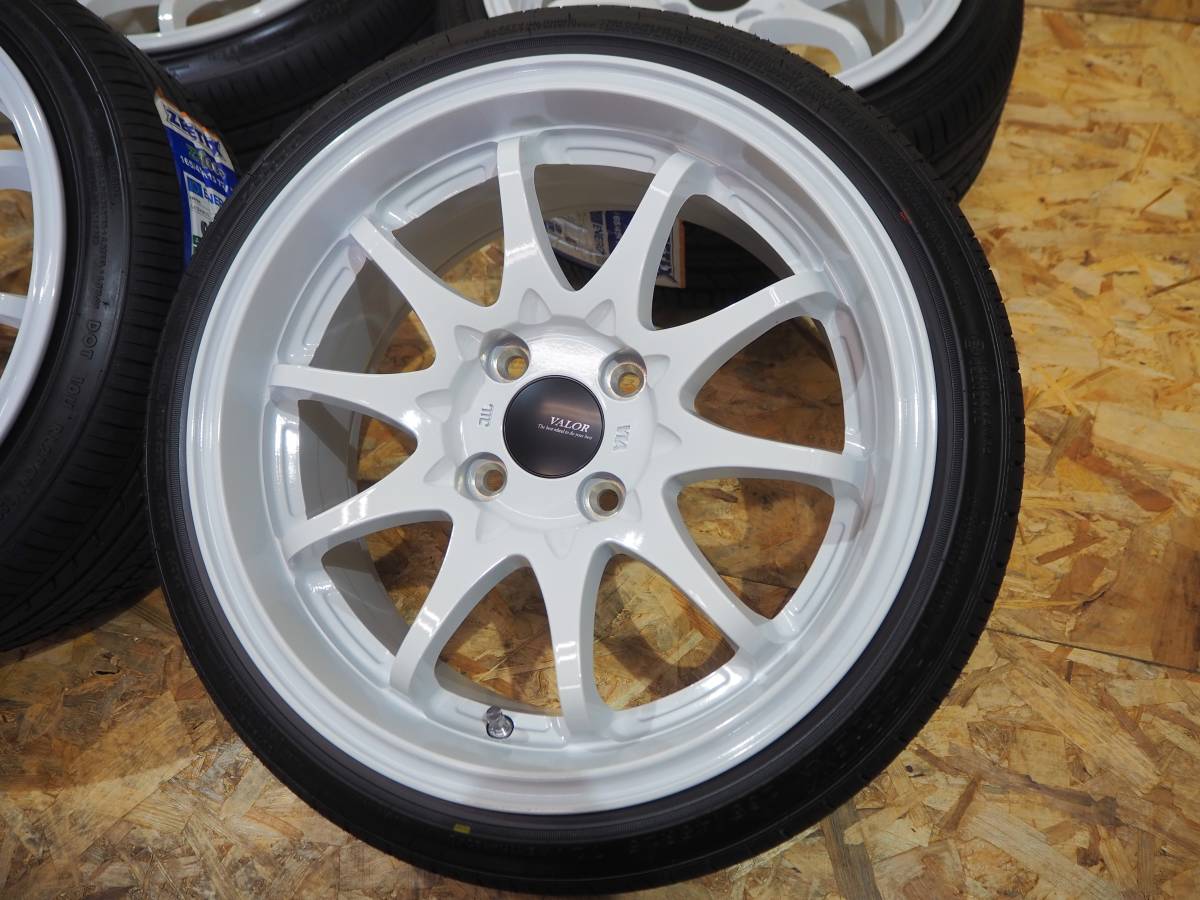 ★引っ張り★165/45R15 7J+30 4H100 新品 人気 軽量 深リム 逆ゾリ 1台分 ハイゼット アクティ キャリー エブリイ 軽トラ 軽四 カスタム WH_画像5