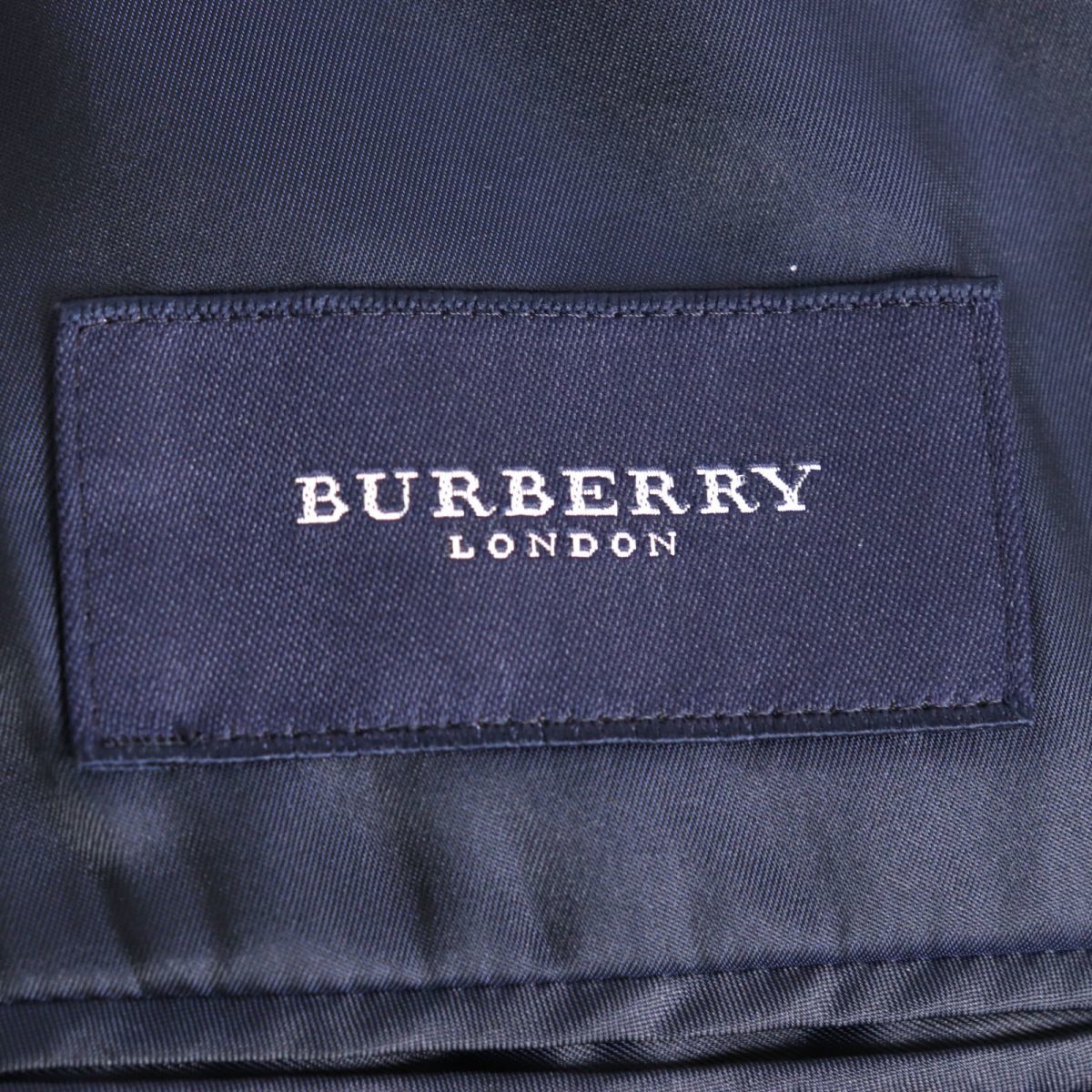  beautiful goods *BURRBRY LONDON Burberry London SUPER120*s cloth use single jacket dark navy 92-82-160 Italy made men's regular goods 