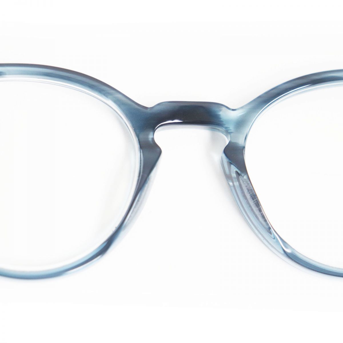 美品□OLIVER PEOPLES/オリバーピープルズ OV5459U Romare ロメア キーホールブリッジ メガネ/アイウェア ブルー 48□22-145 伊製 度入り_画像5