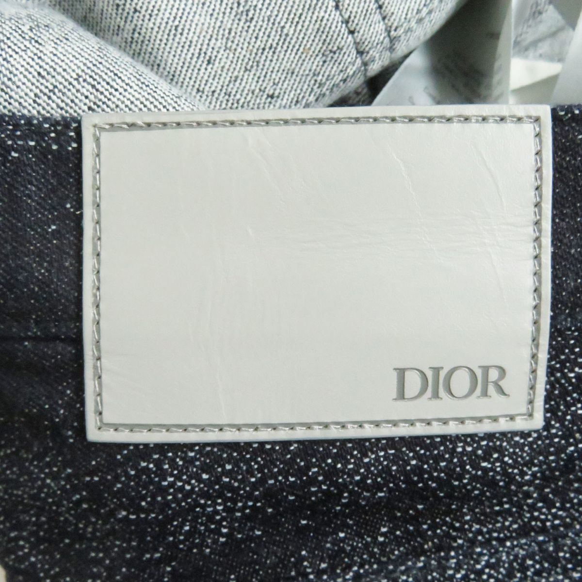 美品□21AW DIOR ディオール オム×ピータードイグ 193D010A5341 総柄 スリムフィット ボタンフライ スキニーデニムパンツ 青 27 伊製 正規_画像6