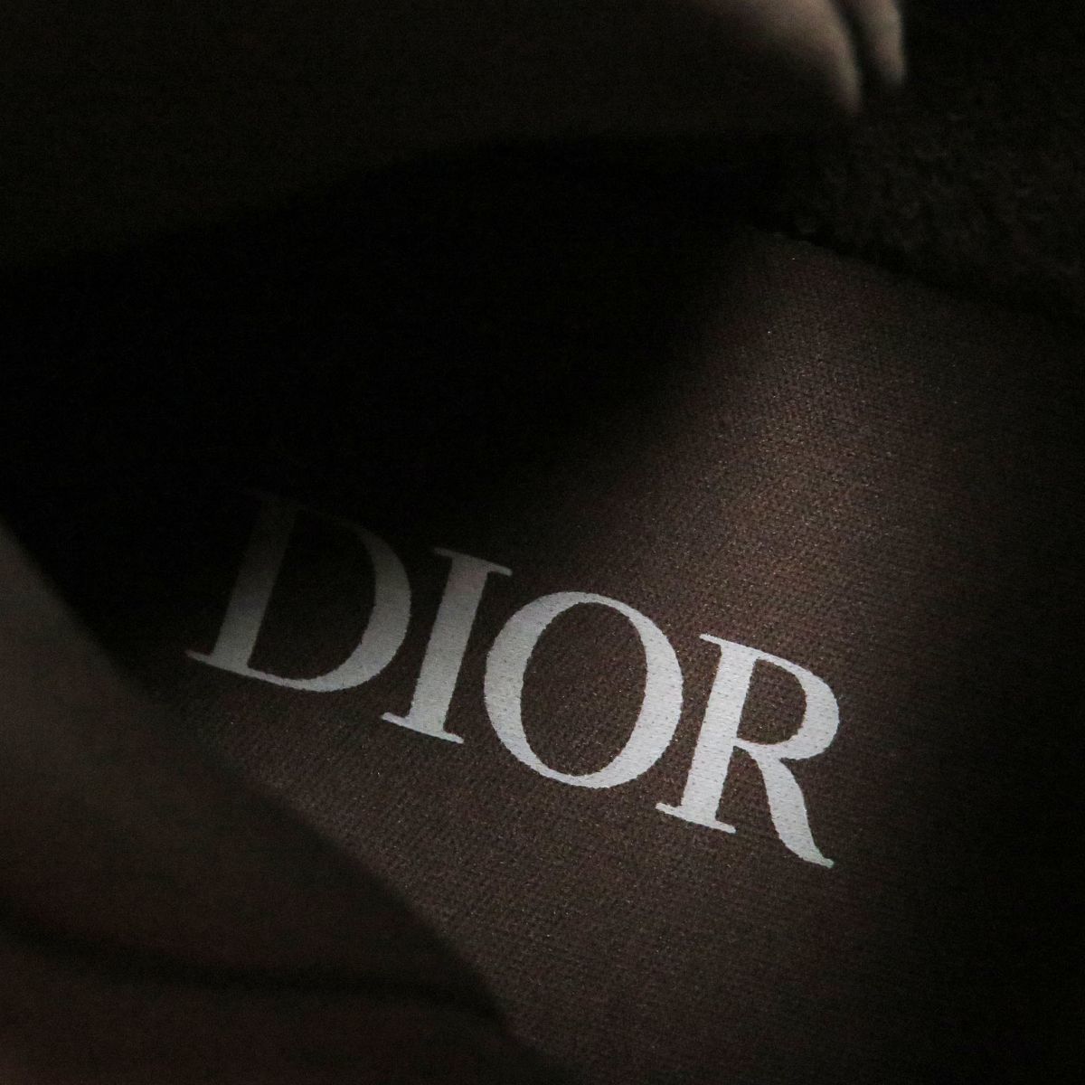 未使用品□23SS DIOR×ERL ディオール オム イーアールエル 3SN289ZTF76741 B9S オブリーク スケータースニーカー 茶 41 伊製 888足限定品_画像7