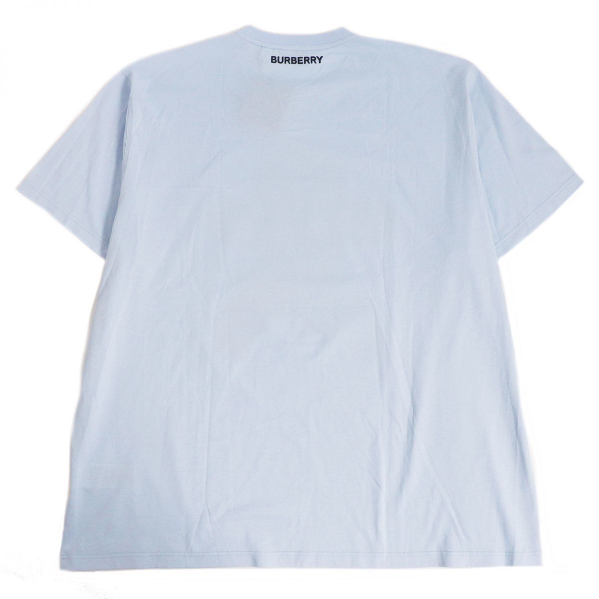 未使用品□BURBERRY/バーバリー 8051976 モンスター プリントデザイン コットン 半袖Tシャツ/カットソー ライトブルー XL イタリア製 正規_画像3