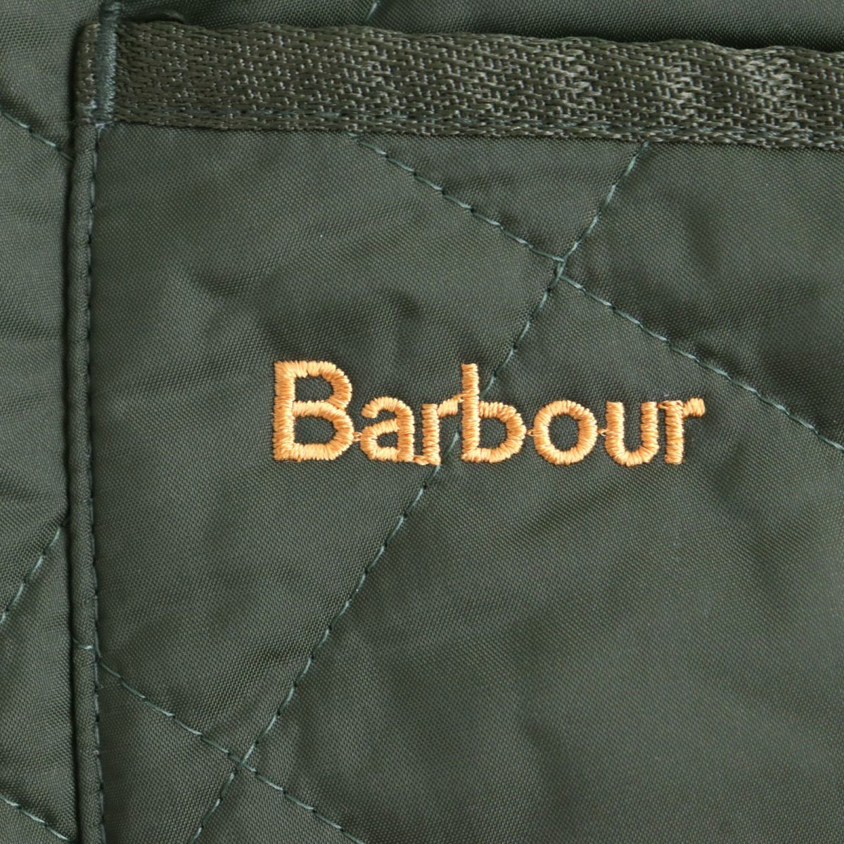 極美品◆Barbour バブアー MQU0001 BARBOUR LIDDESDALE QUILT 襟コーデュロイ キルティングジャケット/ブルゾン カーキ S メンズ_画像6