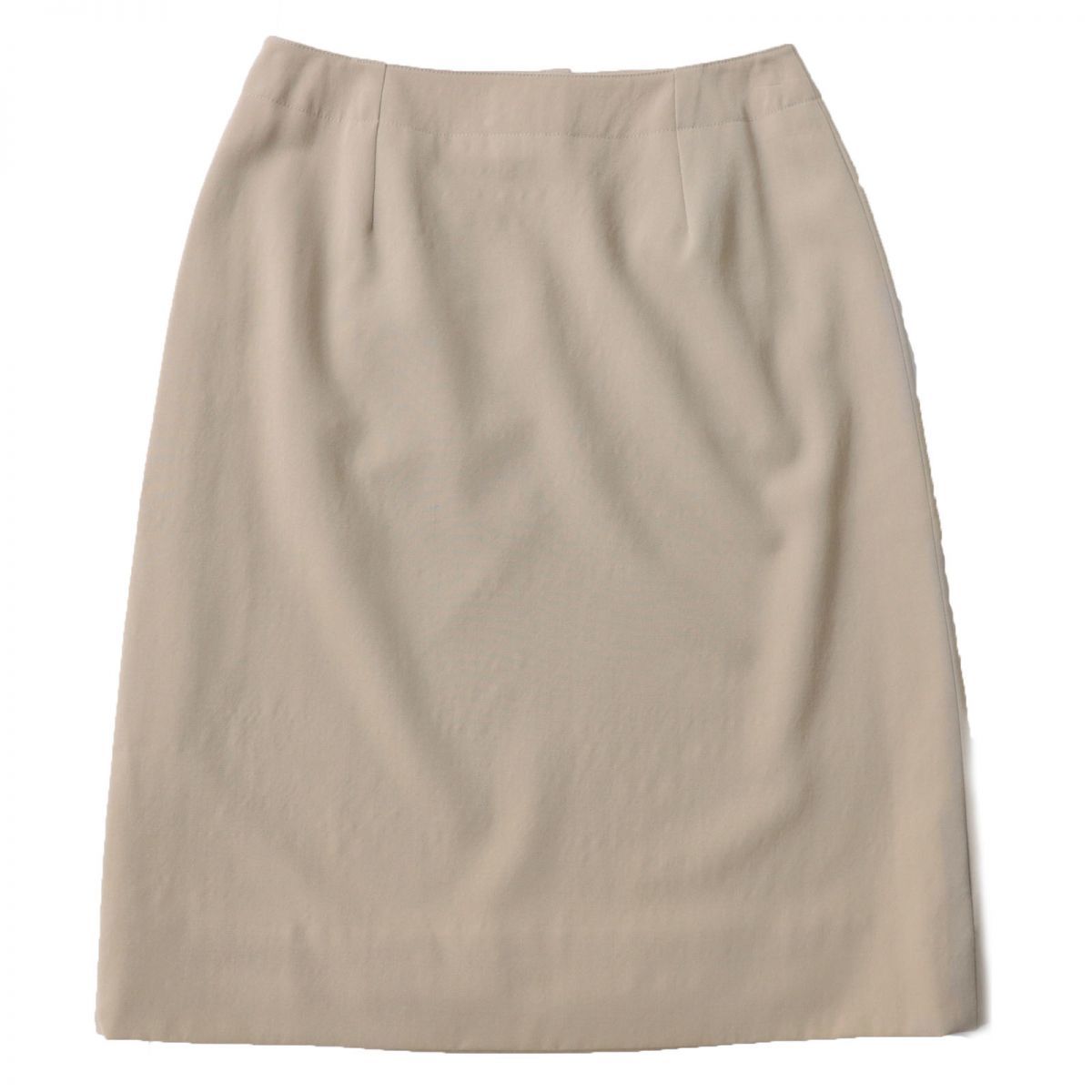  ultimate beautiful goods * regular goods CHANEL Chanel Vintage 96A P08800 here Mark button attaching knees height wool tight skirt beige 38 France made 