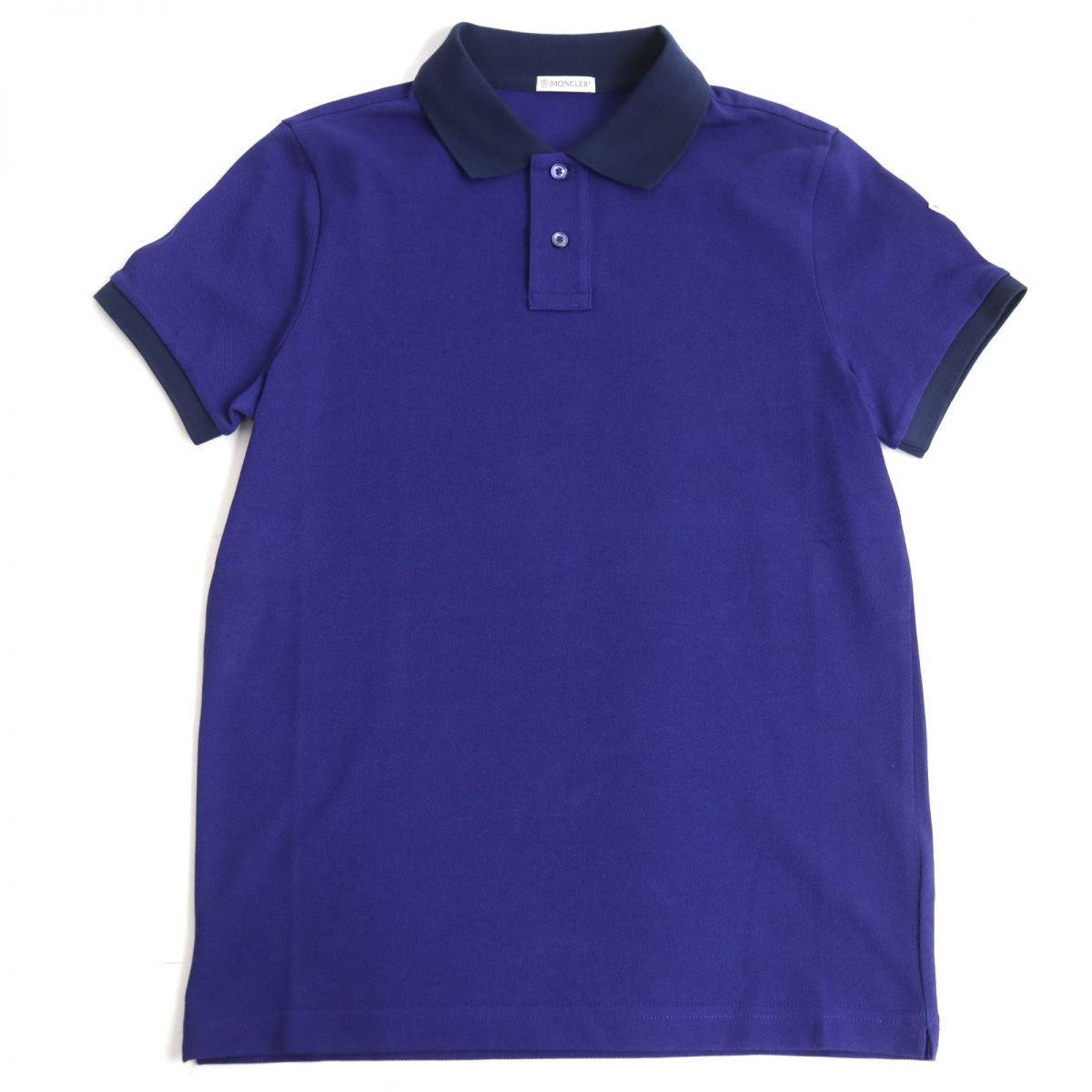 極美品◇MONCLER モンクレール MAGLIA POLO MANICA CORTA ロゴワッペン