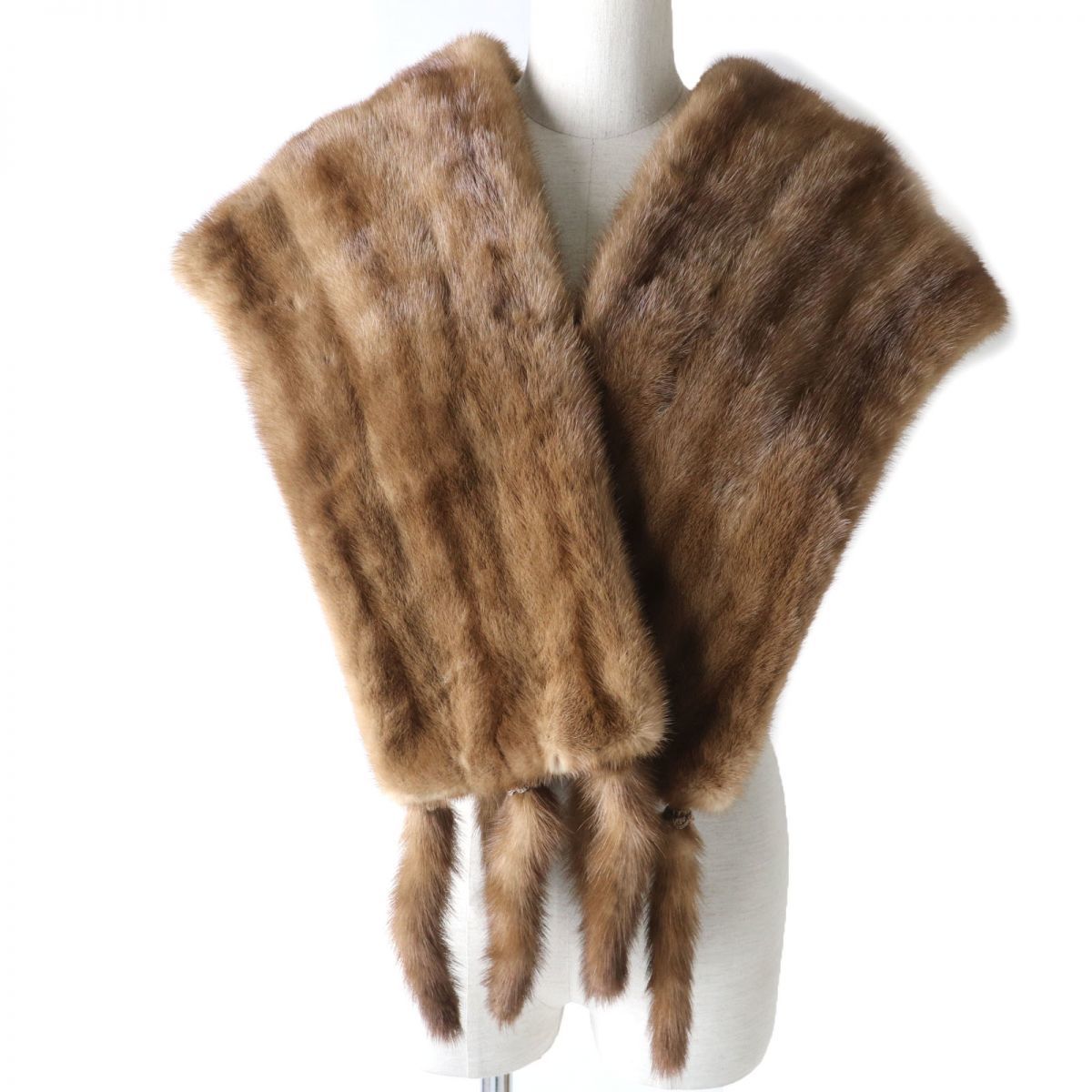 美品▽MINK パステルミンク 本毛皮コート ライトブラウン 毛質艶 美品▽MINK パステルミンク 本毛皮コート ライトブラウン 毛質艶