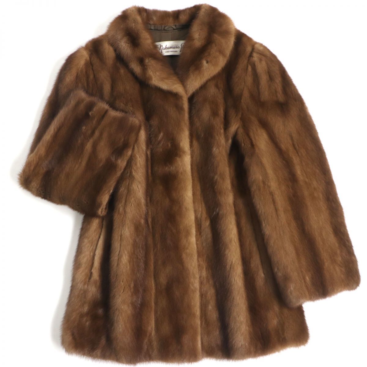 毛並み極美品▽Nakamura Fur ナカムラファーMINK ミンク本毛皮コート