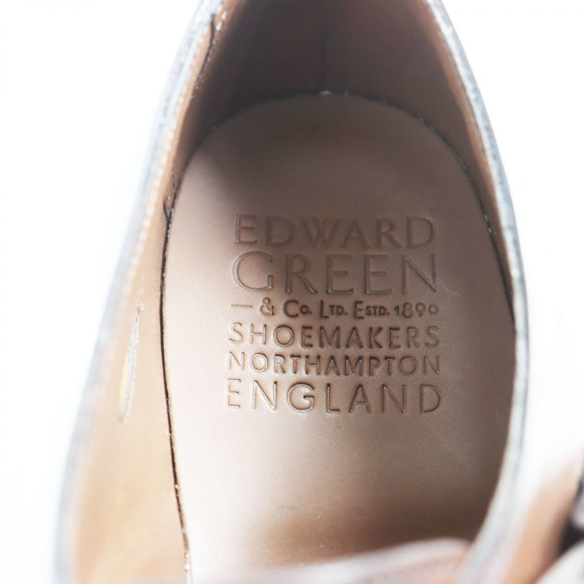  unused * Edward Green WESTMINSTER 808 last strut chip double monk strap leather shoes dark brown 6 box attaching 