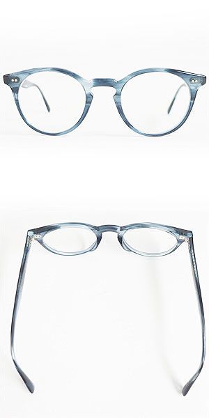 美品□OLIVER PEOPLES/オリバーピープルズ OV5459U Romare ロメア キーホールブリッジ メガネ/アイウェア ブルー 48□22-145 伊製 度入り_画像4