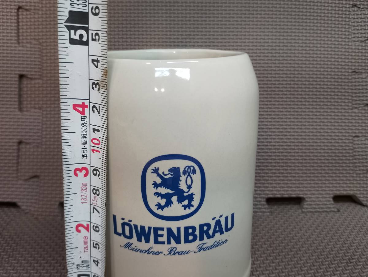  レーベンブロイ/ LOWENBRAU：陶器タンブラー 0.5L マグカップ ビアジョッキの画像6