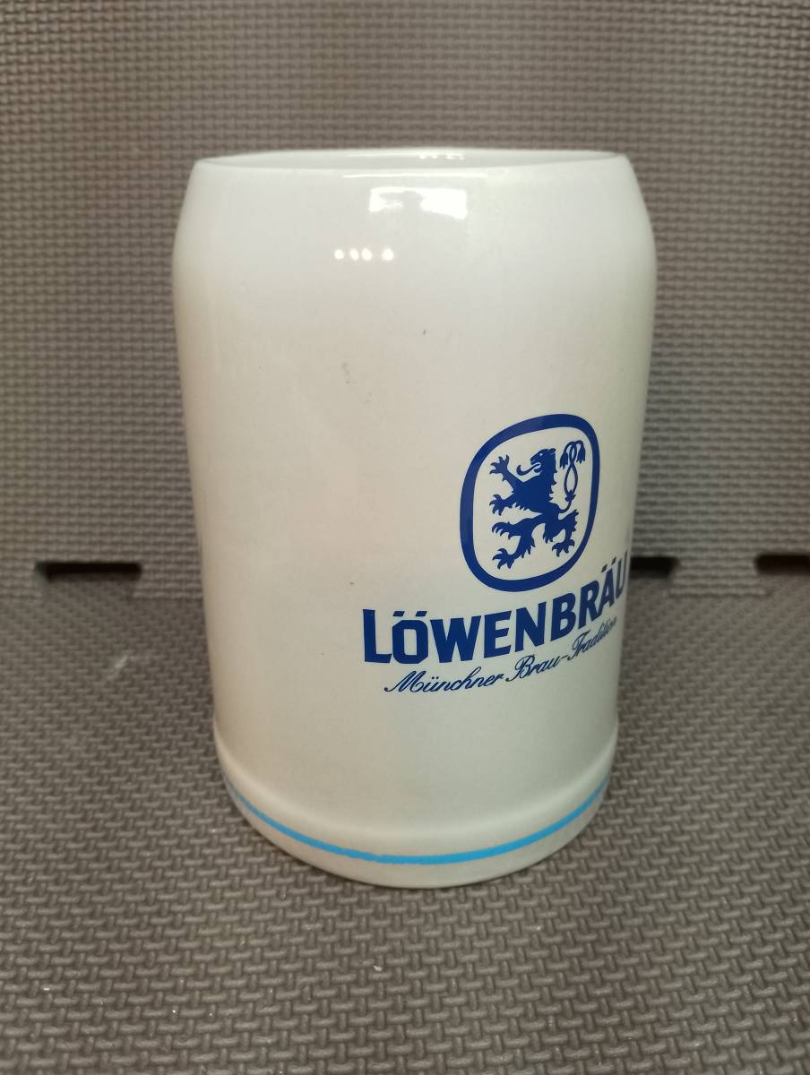  レーベンブロイ/ LOWENBRAU：陶器タンブラー 0.5L マグカップ ビアジョッキの画像2