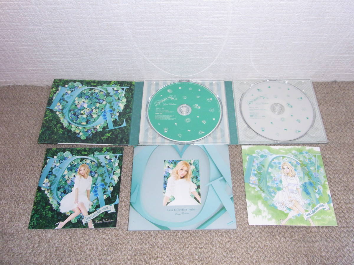 西野カナ 「Love Collection～pink～」「Love Collection～mint～」ベストアルバム 初回盤DVD付 2枚セット_画像4