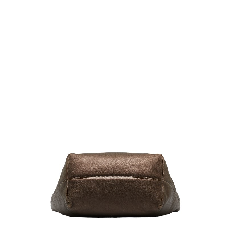  Loewe дыра грамм ручная сумочка большая сумка Brown bronze кожа женский LOEWE [ б/у ]