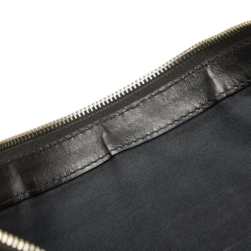  Balenciaga темно-синий зажим L ручная сумочка клатч 373840 черный парусина кожа женский BALENCIAGA [ б/у ]