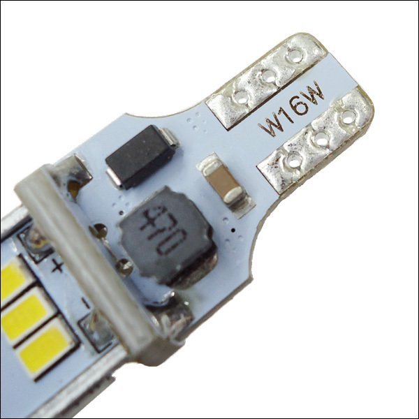 LEDバックランプ T16 T15 12V キャンセラー内蔵 3020SMD 10連 白 2個セット (287) 送料無料/22_画像4