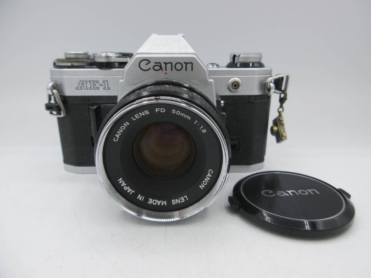 中古 カメラ Canon キャノン AE-1 一眼レフカメラ / CANON LENS FD 50mm 1:1.8 ※動作未確認 ／S_画像1