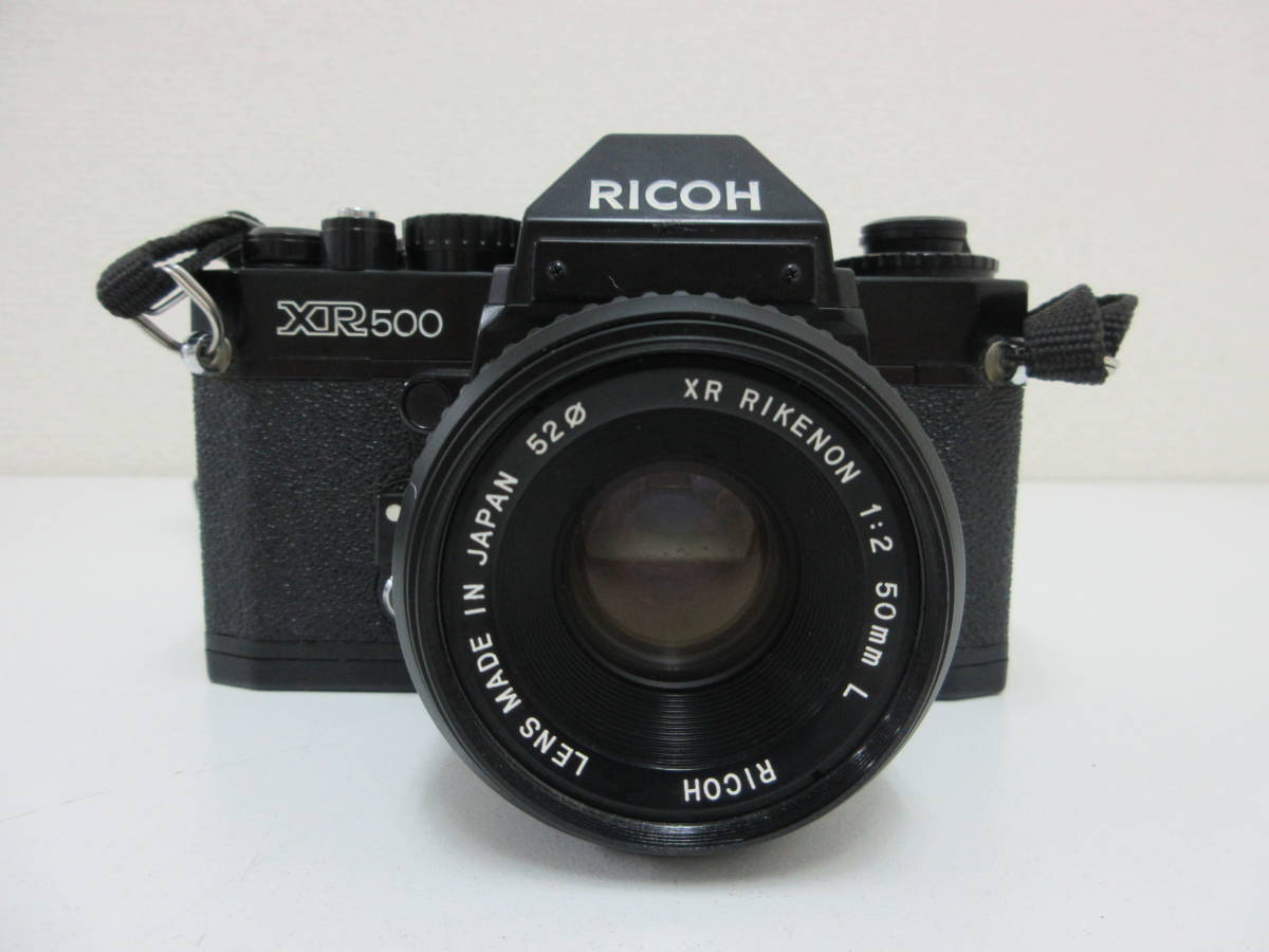 中古 カメラ RICOH リコー XR 500 + XR RIKENON 50mm 1:2 L ※動作未確認　／E_画像2