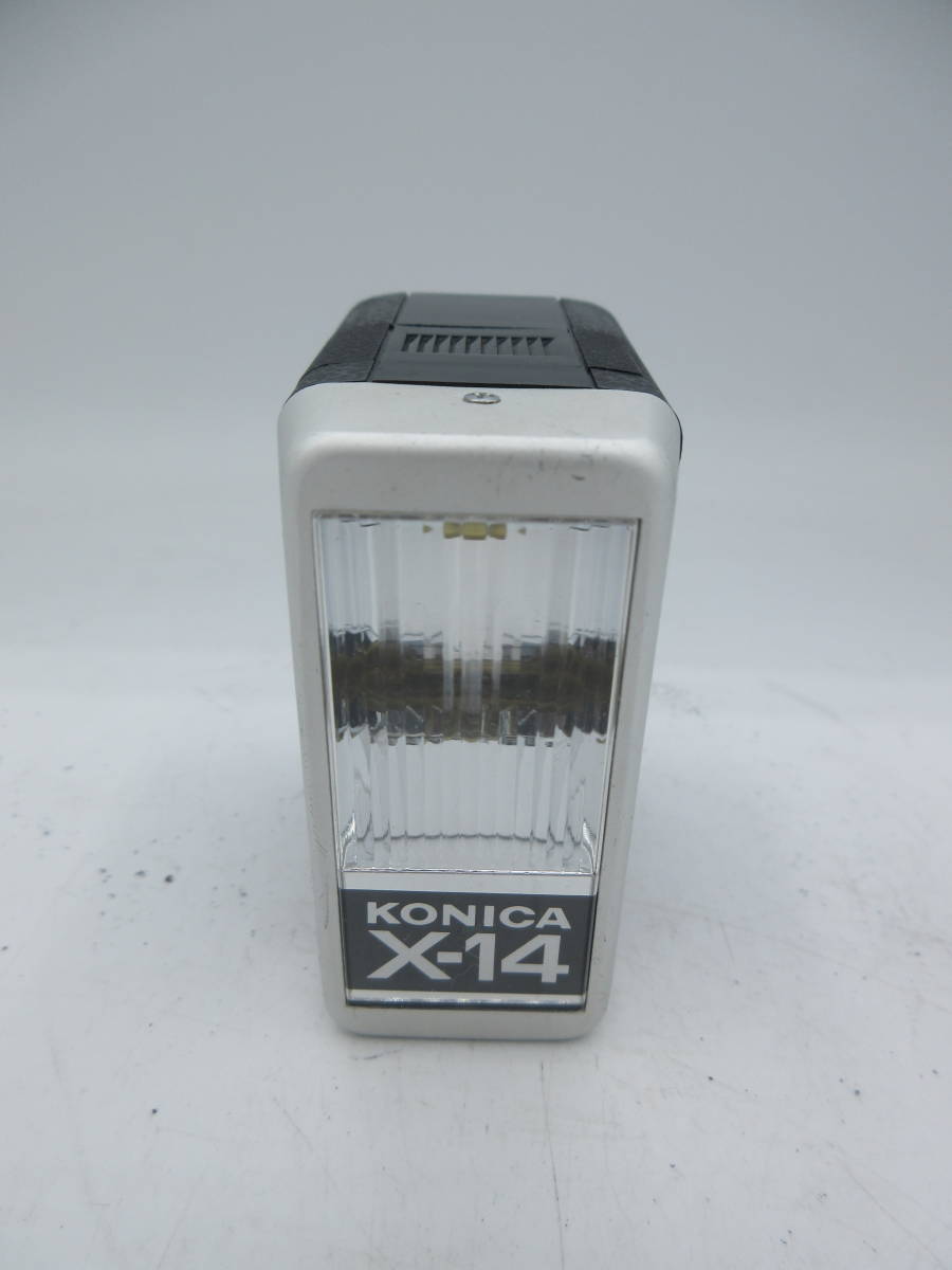 中古 カメラ KONICA C35 E&L HEXANON 38mm 1:2.8 + ストロボ フラッシュ KONICA X-14 ※動作未確認 ／I_画像8