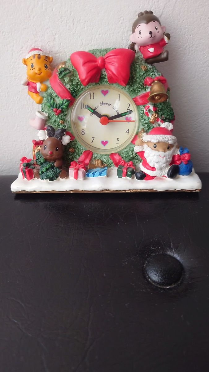 目覚まし時計 アナログ クリスマス置物