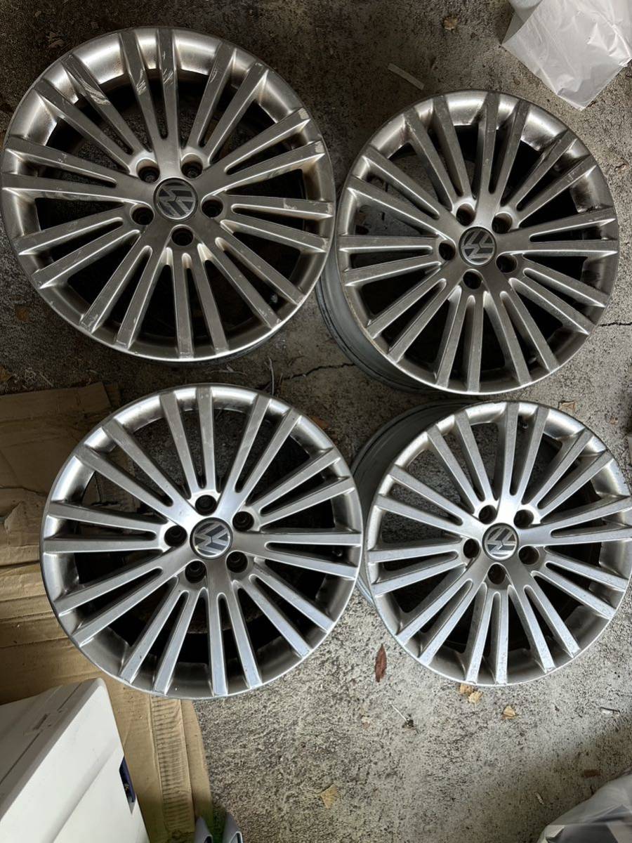 フォルクスワーゲン　R32　ゴルフ5純正　18×7.5Ｊ+51　5Ｈ/112　4本セット_画像1