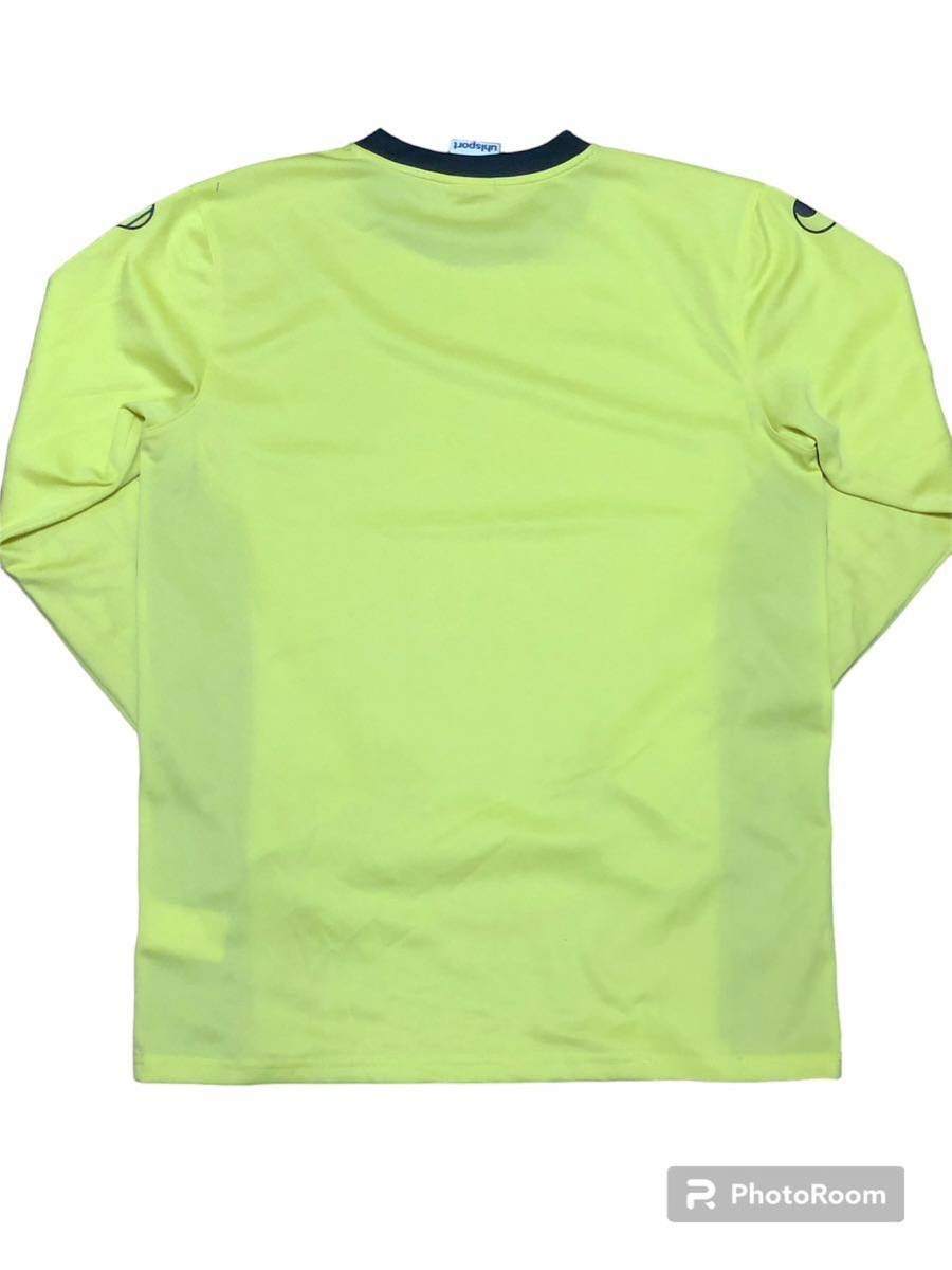 【サッカー・フットサル】uhlsport キーパーシャツ　Lサイズ 黄色_画像2