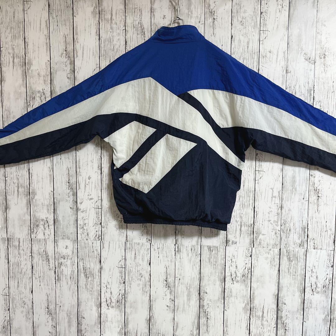 90's Reebok リーボック ナイロンジャケット M 紺 ネイビー 90's Reebok リーボック ナイロンジャケット M 紺 ネイビー