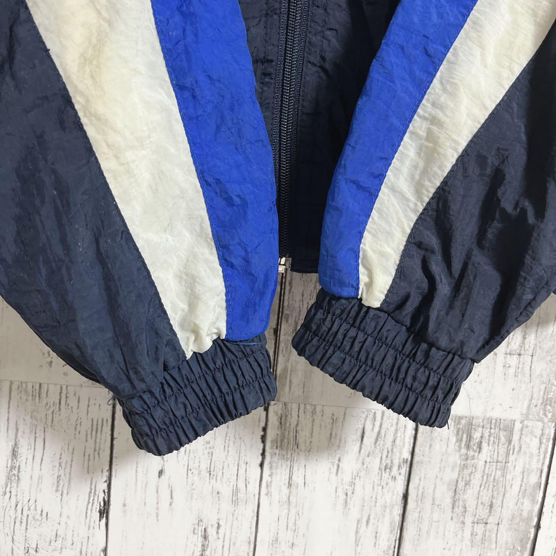 90's Reebok リーボック ナイロンジャケット M 紺 ネイビー 90's Reebok リーボック ナイロンジャケット M 紺 ネイビー