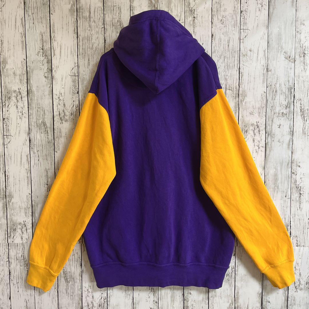 NFL VIKINGS バイキングス プルオーバーパーカー フーディ XL 紫 NFL VIKINGS バイキングス プルオーバーパーカー フーディ XL 紫