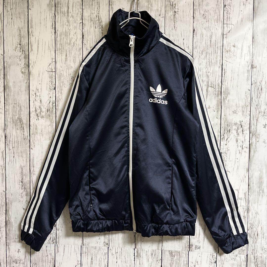 adidas アディダス ブルゾン ナイロンジャケット L 濃紺 ダーク adidas アディダス ブルゾン ナイロンジャケット L 濃紺 ダーク