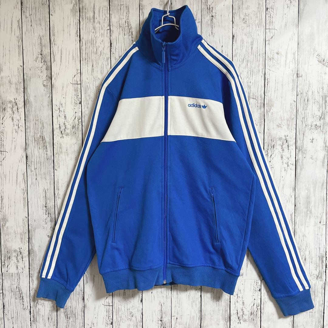 adidas アディダス トラックジャケット ジャージ L 青 ベッケン adidas アディダス トラックジャケット ジャージ L 青 ベッケン