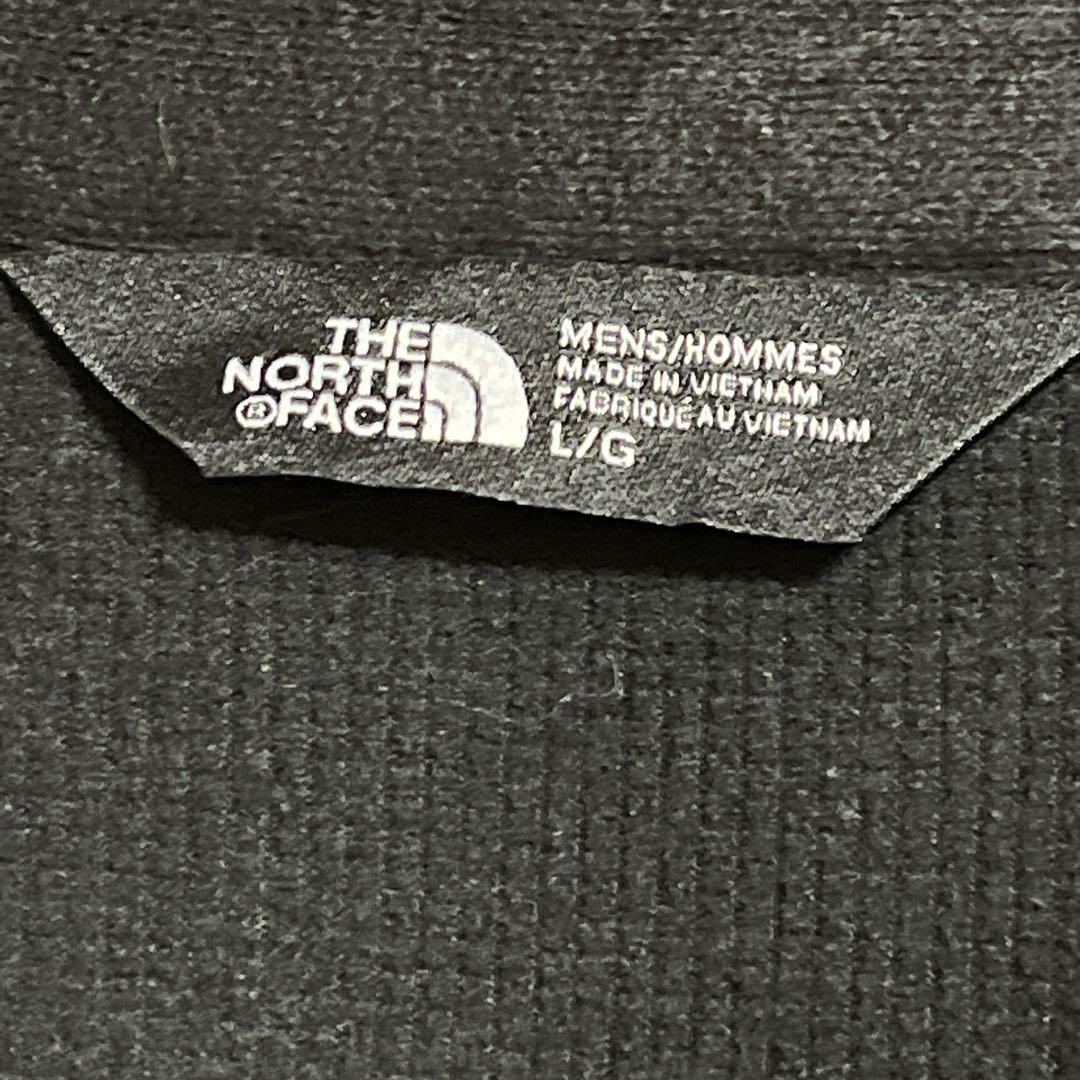 THE NORTH FACE ノースフェイス ソフトシェルベスト XL 黒 ワンポイント 刺繍ロゴ 企業ロゴ 中マイクロフリース HTK2525