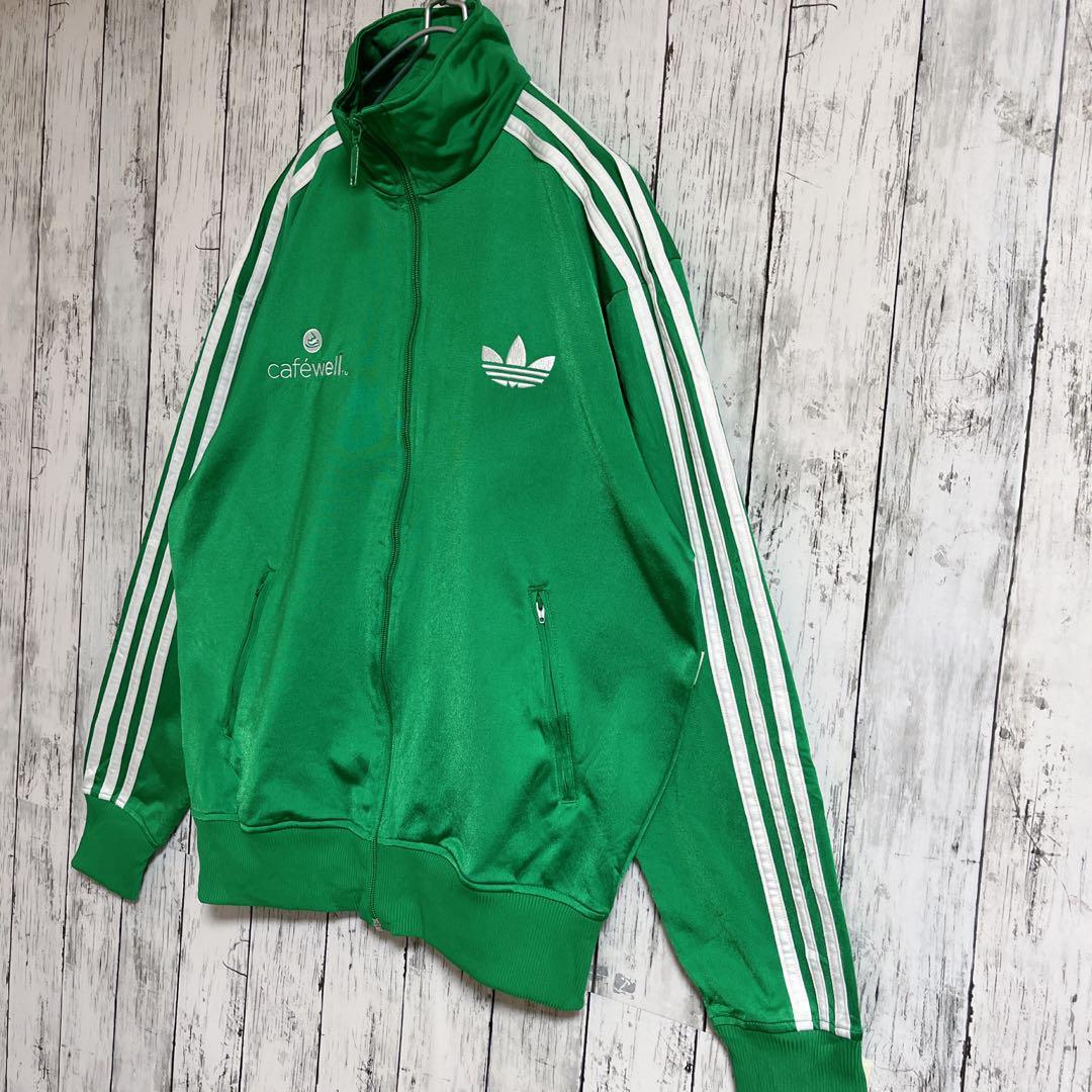 adidas アディダス トラックジャケット ジャージ L 緑 グリーン adidas アディダス トラックジャケット ジャージ L 緑 グリーン
