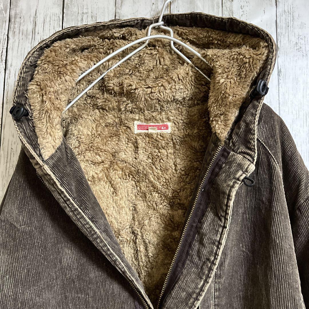 90's QUIKSILVER クイックシルバー コーデュロイ モッズコート L 90's QUIKSILVER クイックシルバー コーデュロイ モッズコート L