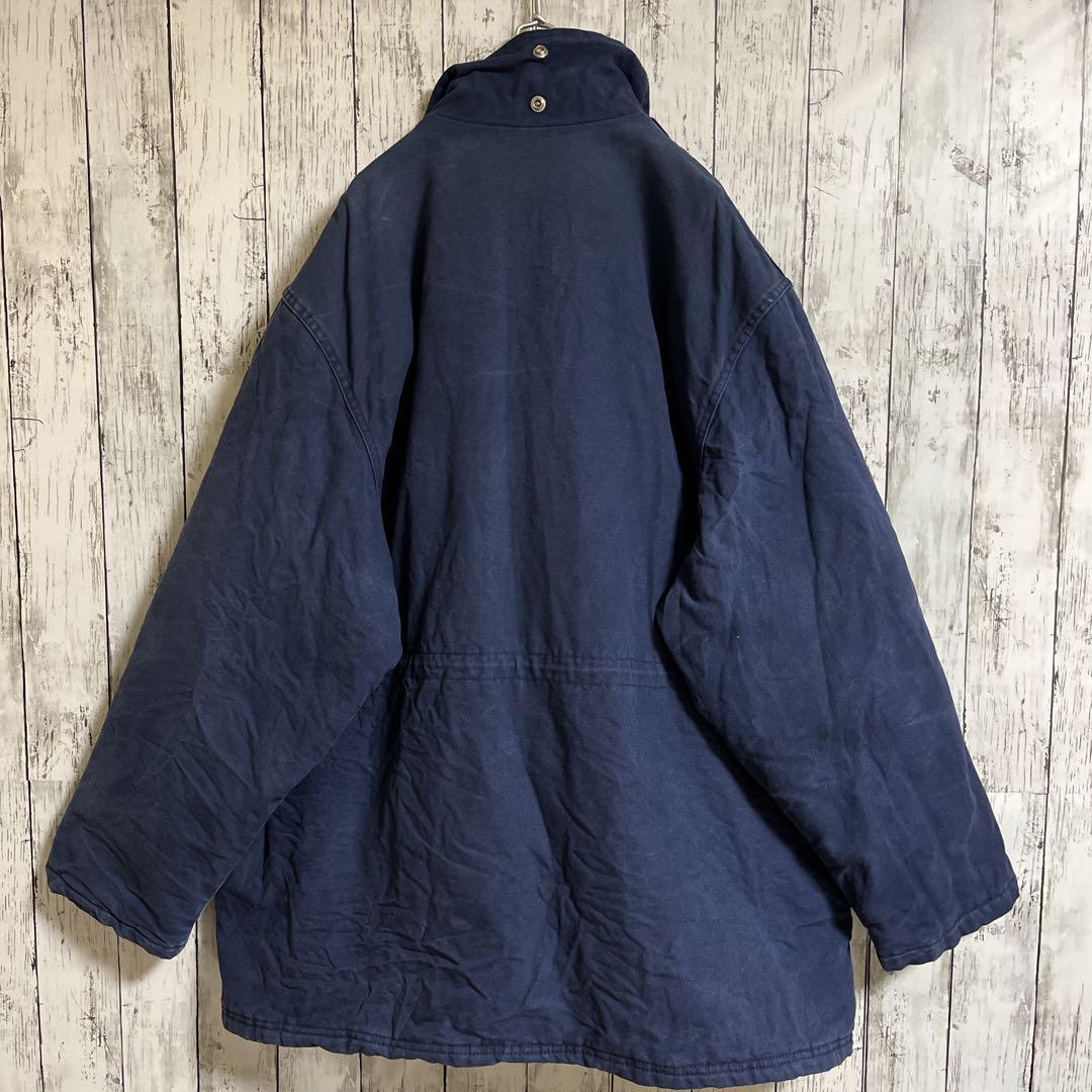 80's WORKKING ワークキング ダックコート モッズコート 2XL 紺 80's WORKKING ワークキング ダックコート モッズコート 2XL 紺