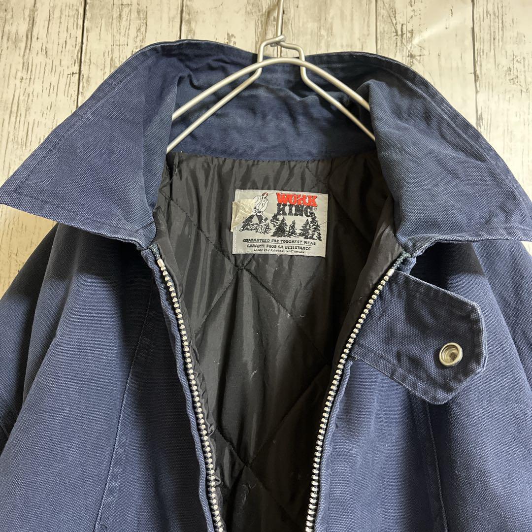 80's WORKKING ワークキング ダックコート モッズコート 2XL 紺 80's WORKKING ワークキング ダックコート モッズコート 2XL 紺