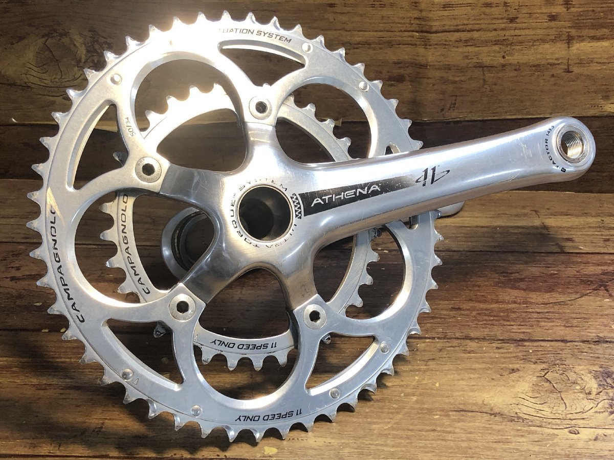 GH657 カンパニョーロ Campagnolo アテナ Athena ウルトラトルク クランクセット 172.5mm 50-34T 2s_画像1