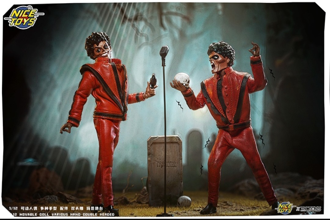 * новый товар 1/12 Michael * Jackson action фигурка 2 body комплект триллер zombiNICETOYS