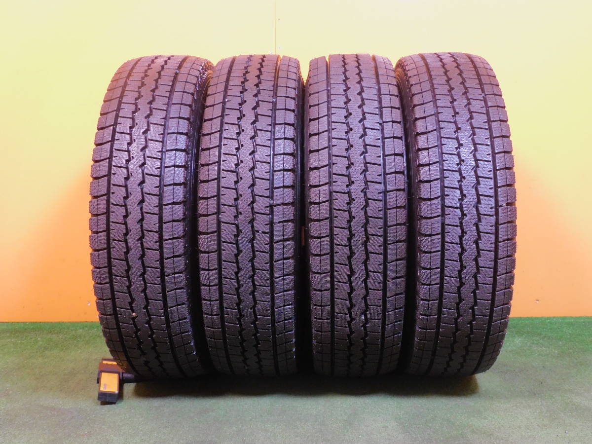 165R13 8PR LT DUNLOP ライトトラック 製造年2022 4本 鉄ホイール J13×4J 6×184 バリ溝★C774_画像10