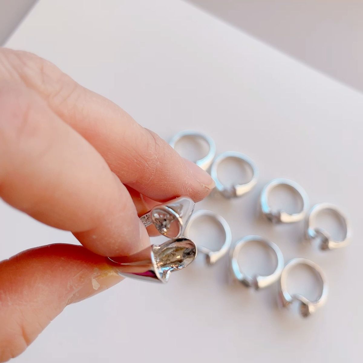 ハンドメイドパーツ　リング　指輪　素材　材料