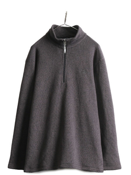 ノースフェイス ハーフジップ セーター フリース ジャケット メンズ XL / The North face アウトドア ニット プルオーバー 大きいサイズ 灰