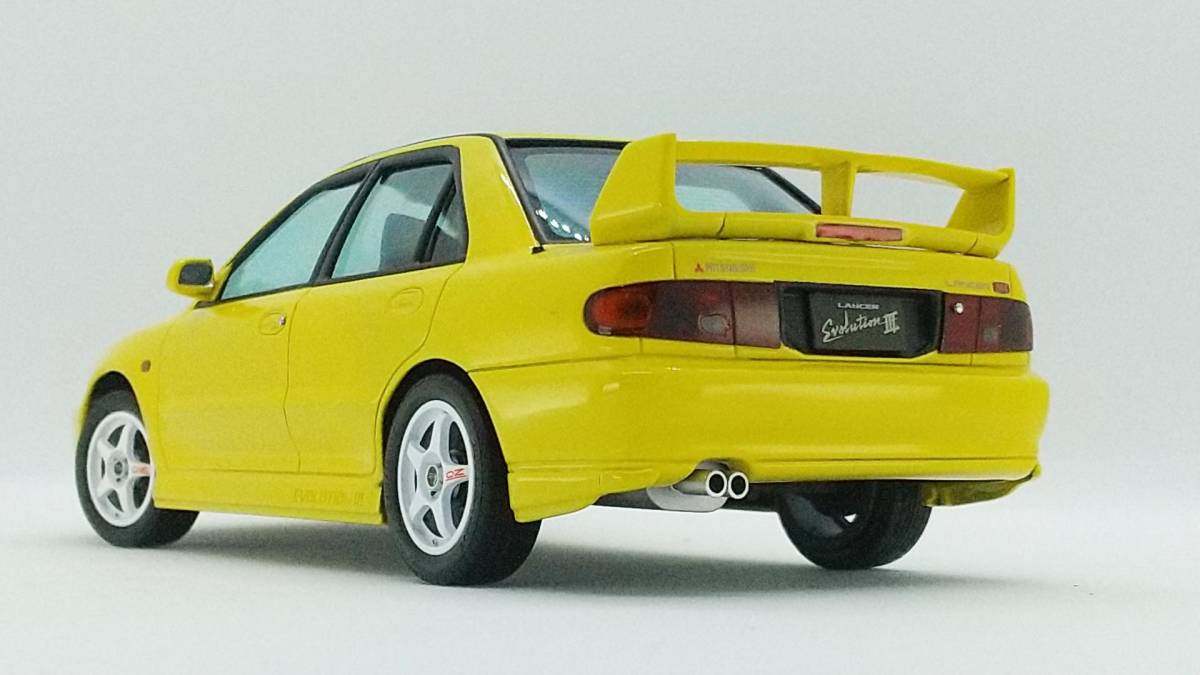 ハセガワ 1/24 CE9A ランサー GSR エボリューションⅢ 完成品 絶版希少品組立 改修有 実車用ウレタンクリア使用 ランエボⅢ_画像2