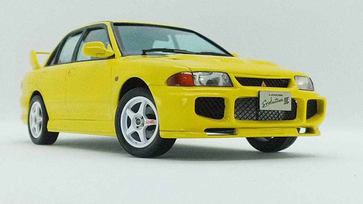 ハセガワ 1/24 CE9A ランサー GSR エボリューションⅢ 完成品 絶版希少品組立 改修有 実車用ウレタンクリア使用 ランエボⅢ_画像1